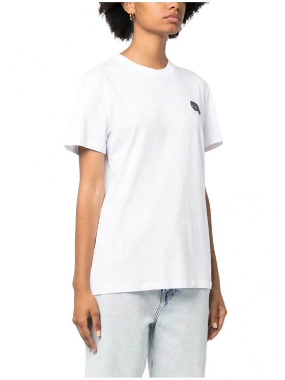KARL LAGERFELD KARL LAGERFELD T-Shirt 240w1722_100 Biały Regular Fit