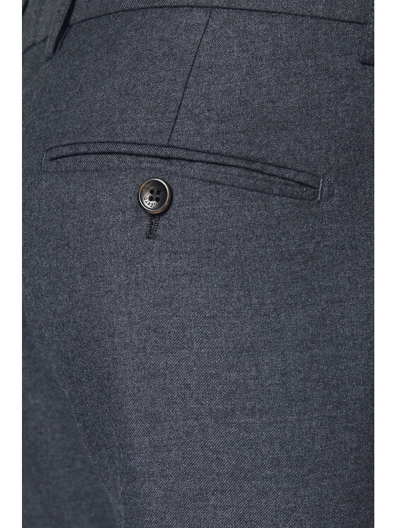 Lancerto Lancerto Spodnie materiałowe Basilio SP131224000004 Szary Slim Fit