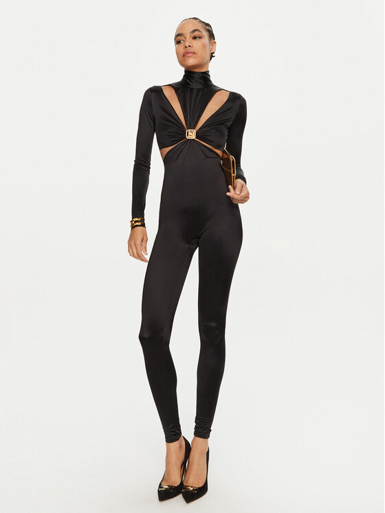 Elisabetta Franchi Elisabetta Franchi Overal TU-T32-47E2 Černá Slim Fit