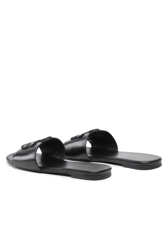 Tory Burch Tory Burch Nazouváky Double Stack Logo Slide 149466 Černá