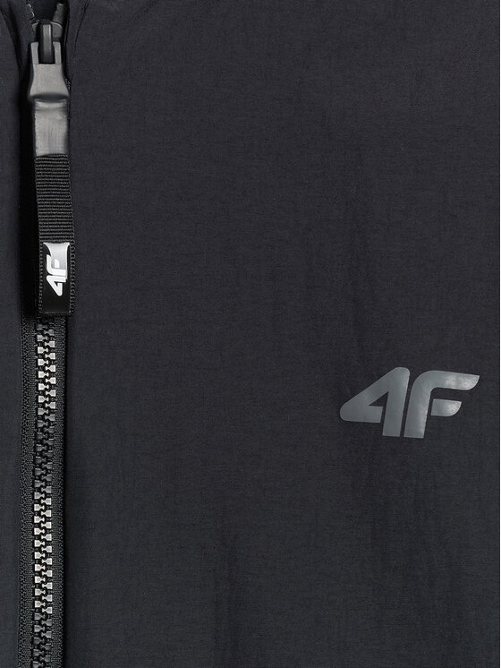 4F 4F Kurtka przejściowa MIDSHOP TEXTILE Czarny Regular Fit