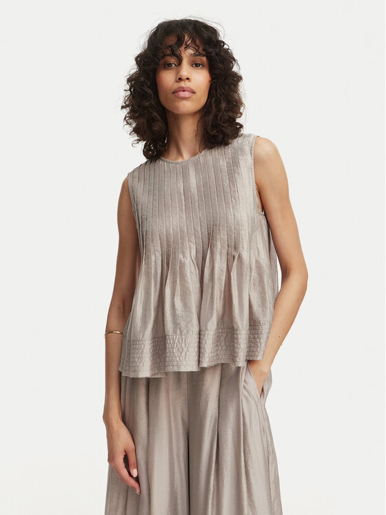 Eleh Eleh Blúzka SS260268 Béžová Regular Fit
