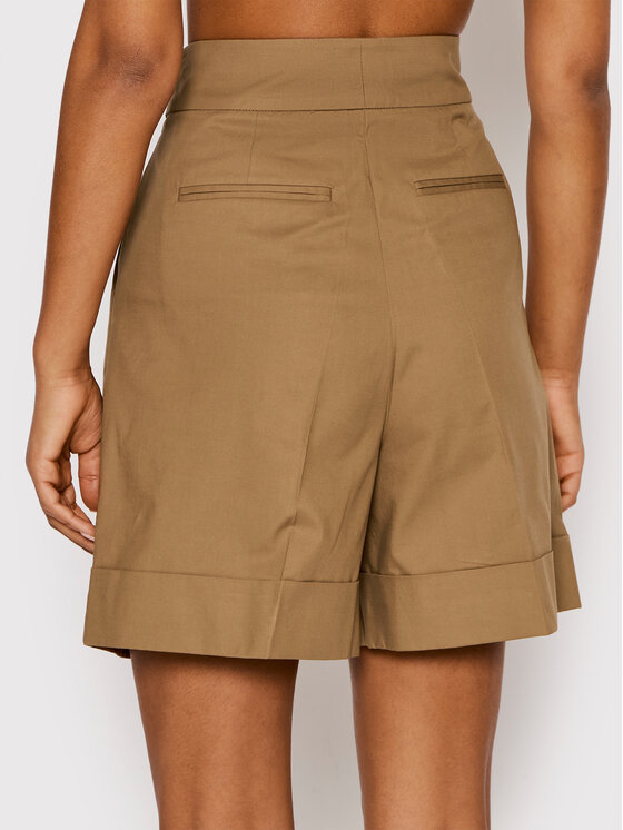 Luisa Spagnoli Luisa Spagnoli Шорти от плат Actor 539052 Кафяв Regular Fit