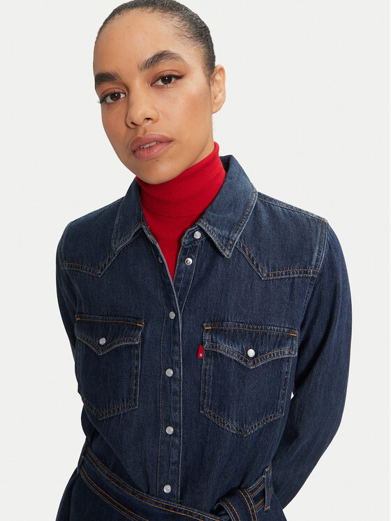 Levi's® Levi's® Džínsové šaty Quinney A8658-0000 Tmavomodrá Regular Fit