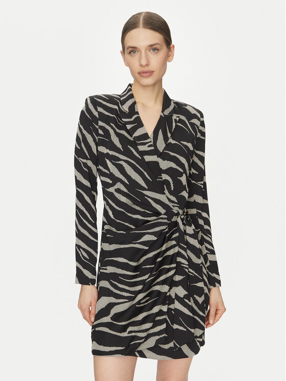 DKNY DKNY Kokteilinė suknelė DD4J6D32 Juoda Slim Fit