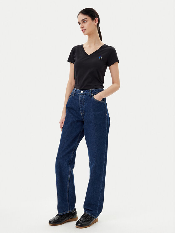 KARL LAGERFELD KARL LAGERFELD Tričko A1W17019 Čierna Regular Fit