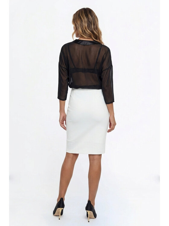 FIGL FIGL Bluzka M1364 Czarny Regular Fit