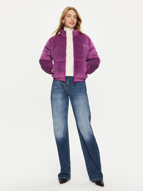 Guess Guess Žieminė striukė V4BL03 KBXI2 Violetinė Regular Fit