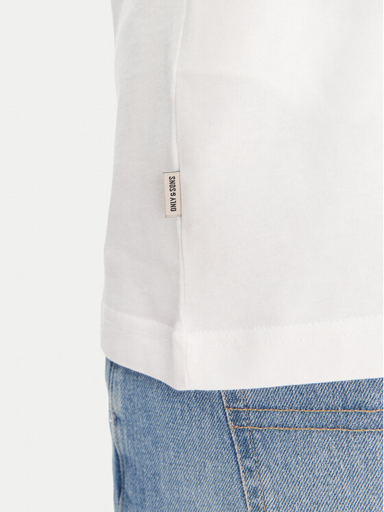 Only & Sons Only & Sons T-Shirt Spritz 22034398 Biały Relaxed Fit