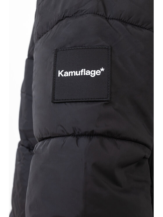 Kamuflage Kamuflage Kurtka zimowa Puff Mini Logo Czarny Regular Fit