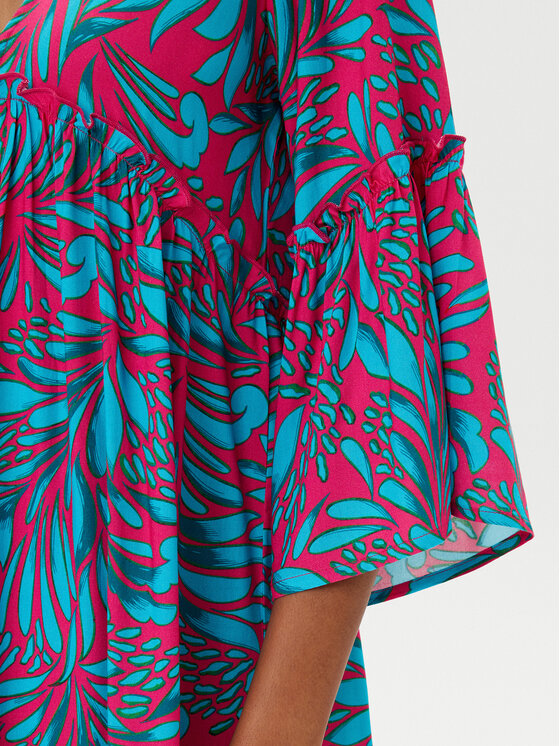Selmark Selmark Ljetna haljina BL798 Tirkizna Relaxed Fit