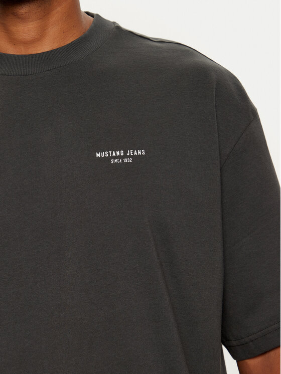 Mustang Mustang T-krekls Akron 1015833 Pelēks Relaxed Fit