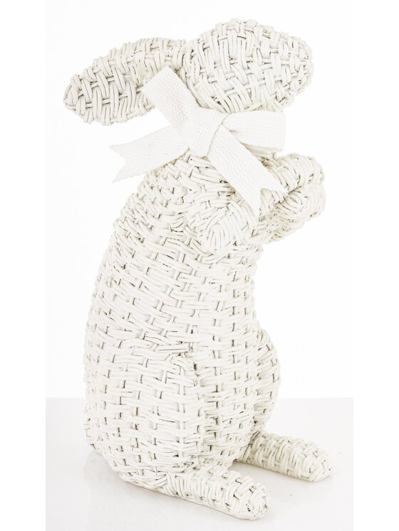 MIAhome MIAhome Figurka królika 27x11x16 cm AFICO Biały