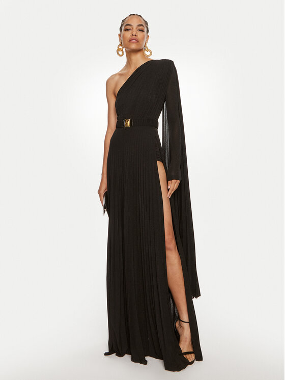 Elisabetta Franchi Elisabetta Franchi Večerní šaty AB-686-46E2 Černá Regular Fit