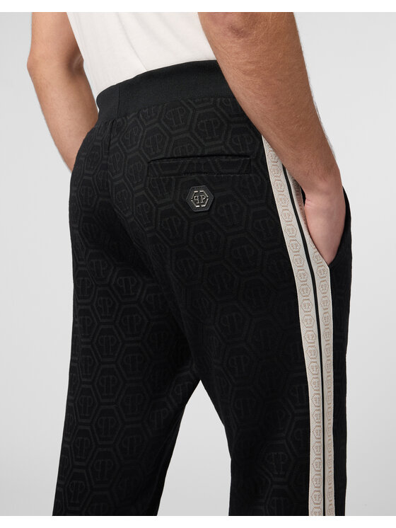 PHILIPP PLEIN PHILIPP PLEIN Spodnie dresowe 30025 Czarny Jogger Fit