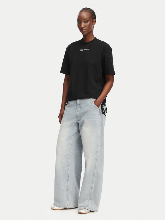 Karl Lagerfeld Jeans Karl Lagerfeld Jeans T-Shirt B2W17074 Μαύρο Regular Fit