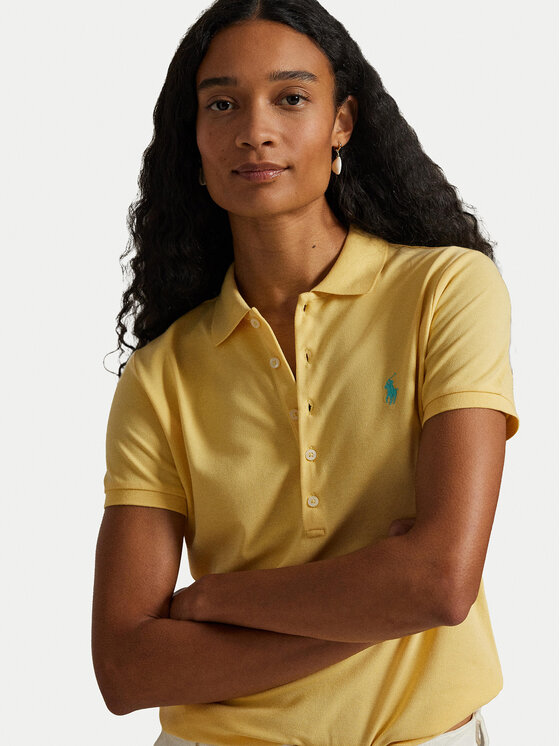 Polo Ralph Lauren Polo Ralph Lauren Pólóing 211870245030 Sárga Slim Fit