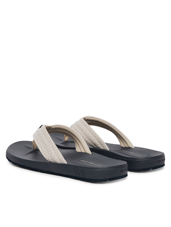 Tommy Hilfiger Tommy Hilfiger Šlepetės per pirštą Molded Padded Hilfiger B Sandal FM0FM05901 Pilka