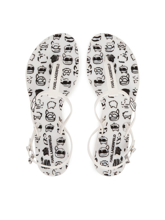KARL LAGERFELD KARL LAGERFELD Basutės Jelly KL80002G Balta