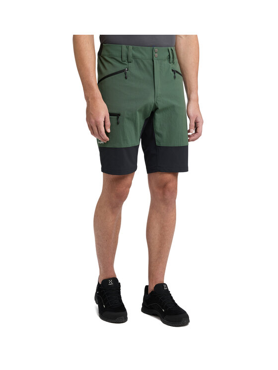 Haglöfs Haglöfs Szorty materiałowe Mid slim shorts Zielony Active Fit