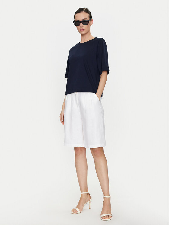ViCOLO ViCOLO Szövet rövidnadrág TB0788 Fehér Relaxed Fit