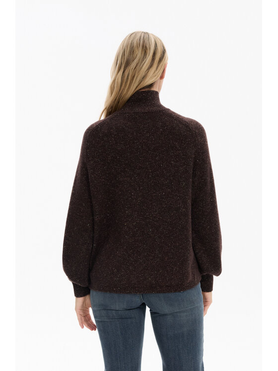 Deni Cler Milano Deni Cler Milano Sweter T-DC-S453-F5-85-70-1 Brązowy Regular Fit