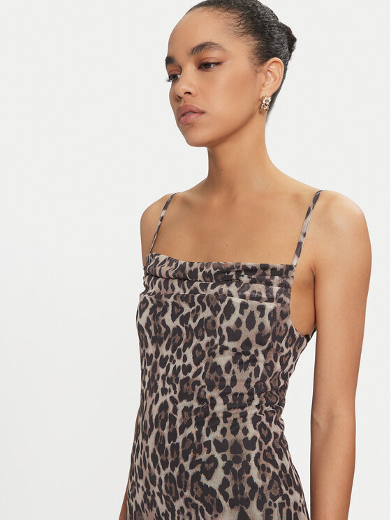 Gina Tricot Gina Tricot Kasdieninė suknelė 24060 Ruda Slim Fit