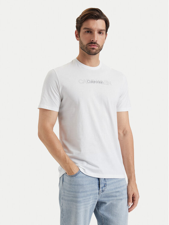 Calvin Klein Calvin Klein Marškinėliai LV04LH802G Balta Regular Fit