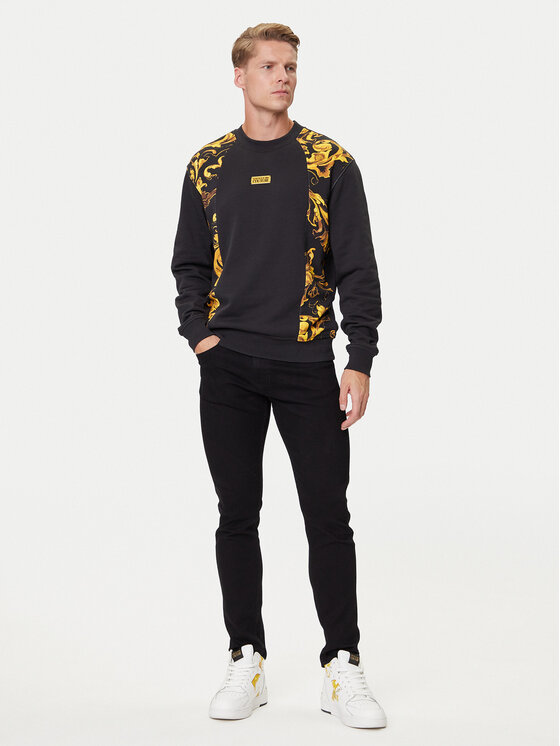 Versace Jeans Couture Versace Jeans Couture Pulóver 79GAI335 FS201 Fekete Regular Fit