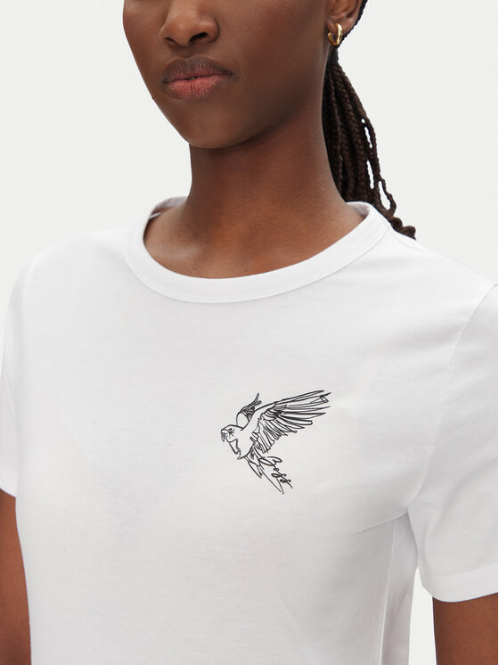 BOSS BOSS T-krekls C_Elogo_21 50540260 Balts Slim Fit