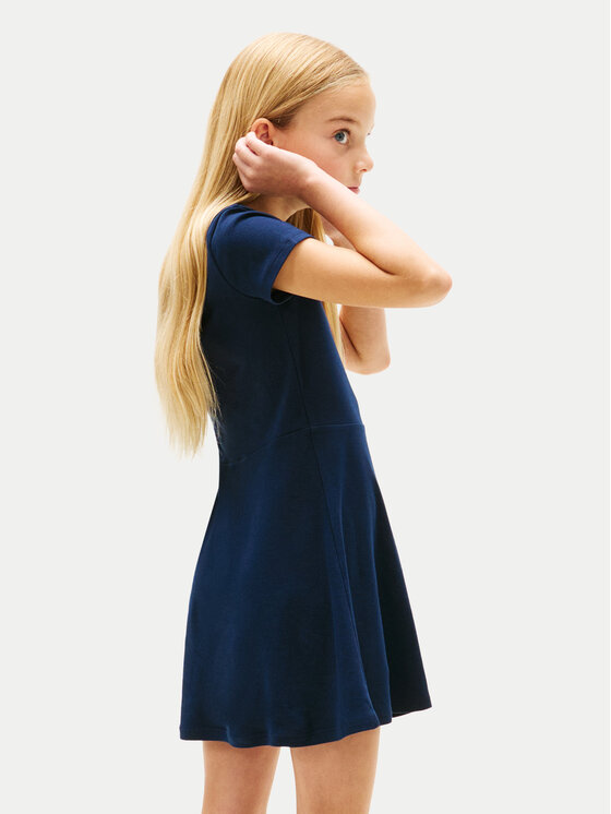 Tommy Hilfiger Tommy Hilfiger Kasdieninė suknelė Skater KG0KG09284 Tamsiai mėlyna Regular Fit