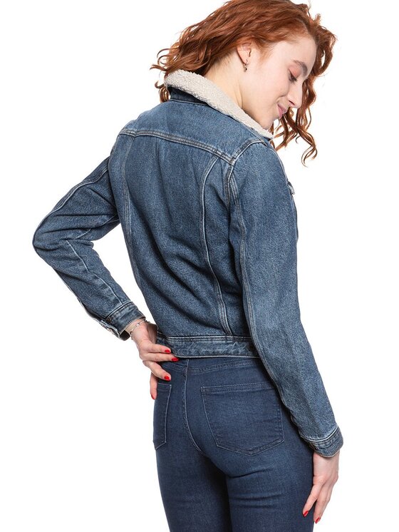 Lee Lee Giacca da donna SHERPA RIDER Blu Regular Fit
