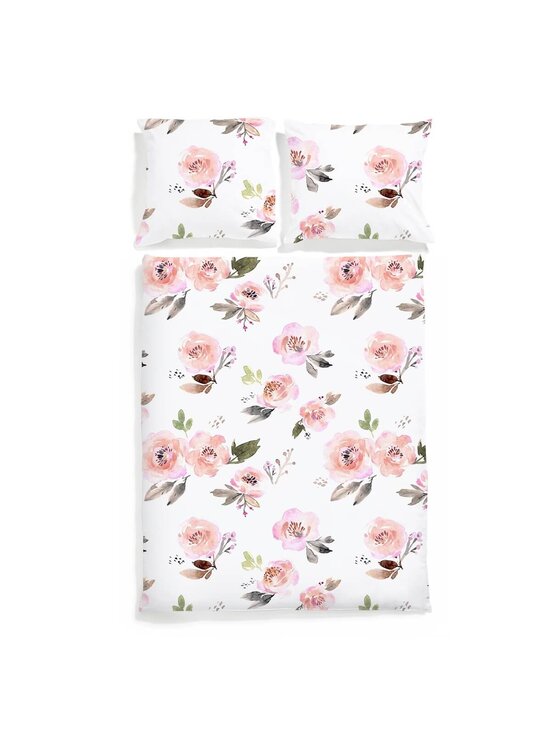 White pocket White pocket Komplet pościeli we wzory Biały