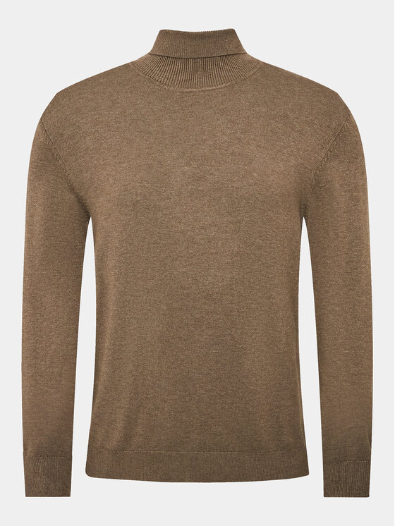Lindbergh Lindbergh Rollkragenpullover 30-80094 Braun Slim Fit