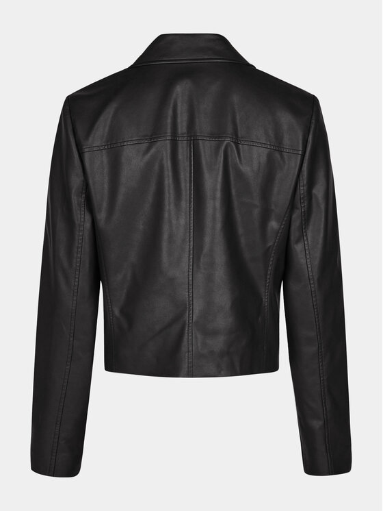 Marc Aurel Marc Aurel Bunda z imitace kůže 3810 2021 93263 Černá Slim Fit