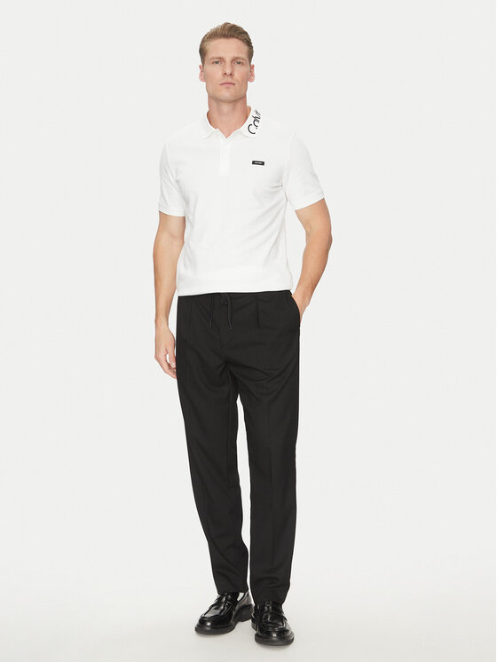 Calvin Klein Calvin Klein Polo särk K10K114474 Valge Regular Fit