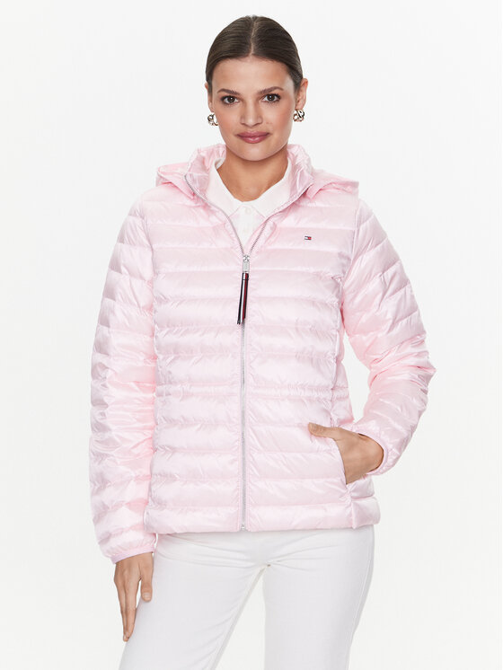 Tommy Hilfiger Tommy Hilfiger Pūkinė striukė Feminne WW0WW37264 Rožinė Regular Fit