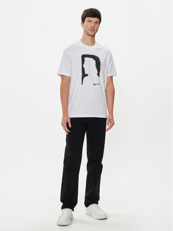 Karl Lagerfeld Jeans Karl Lagerfeld Jeans T-shirt 245D1709 Bijela Regular Fit