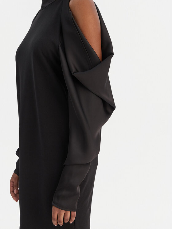 Rinascimento Rinascimento Коктейльна сукня CFC0126605003 Чорний Regular Fit