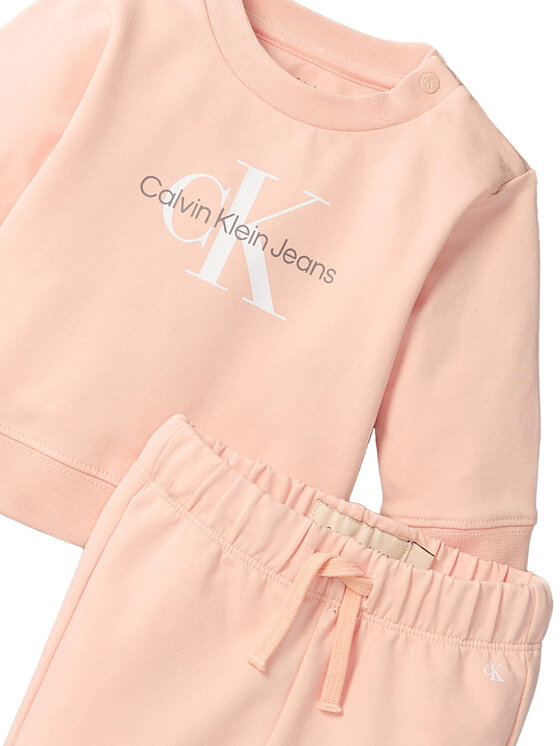 Calvin Klein Jeans Calvin Klein Jeans Dres Monogram IN0IN00017 Różowy Regular Fit