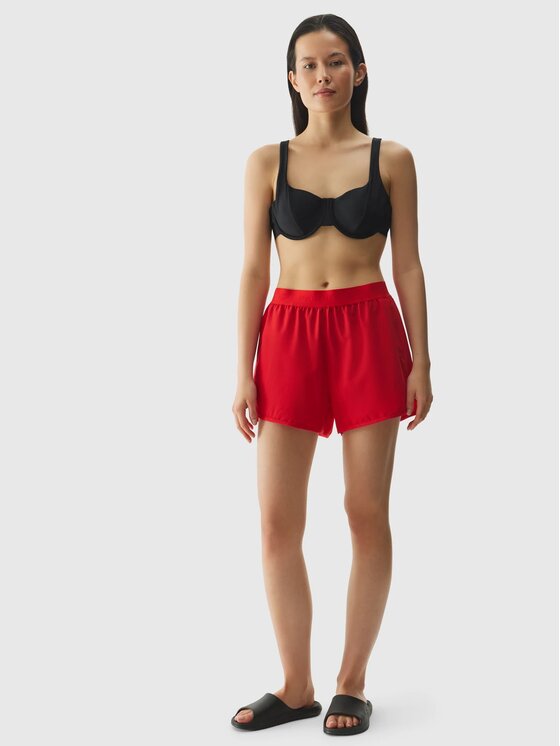 4F 4F Shorts da mare 4FWSS24TSHOF323-62S Rosso Regular Fit