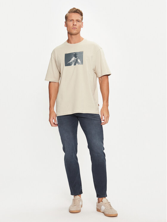 BOSS Boss T-shirt Astronaut 50528209 Bež Regular Fit