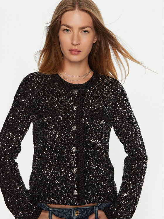 MICHAEL Michael Kors MICHAEL Michael Kors Kardigāns MF460Z6F5L Melns Regular Fit