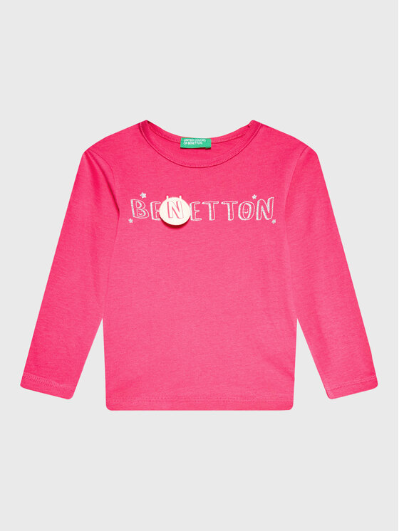 United Colors Of Benetton Bluză 3ATNG105X Roz Regular Fit