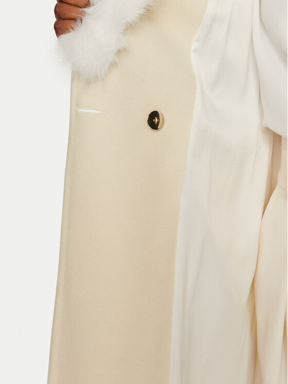 YES LONDON YES LONDON Cappotto di lana CD1184/ECO Écru Regular Fit