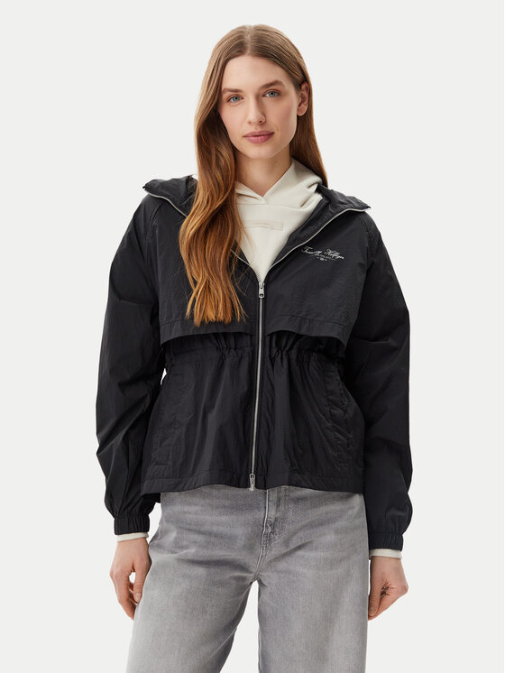 Tommy Hilfiger Tommy Hilfiger Széldzseki WW0WW45413 Fekete Regular Fit