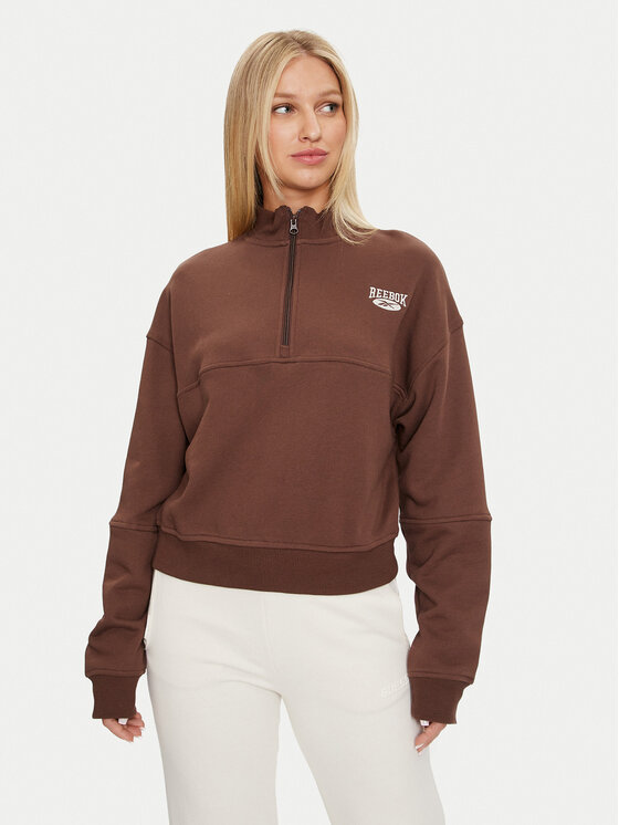 Reebok Reebok Μπλούζα Coverup 10007628 Καφέ Regular Fit