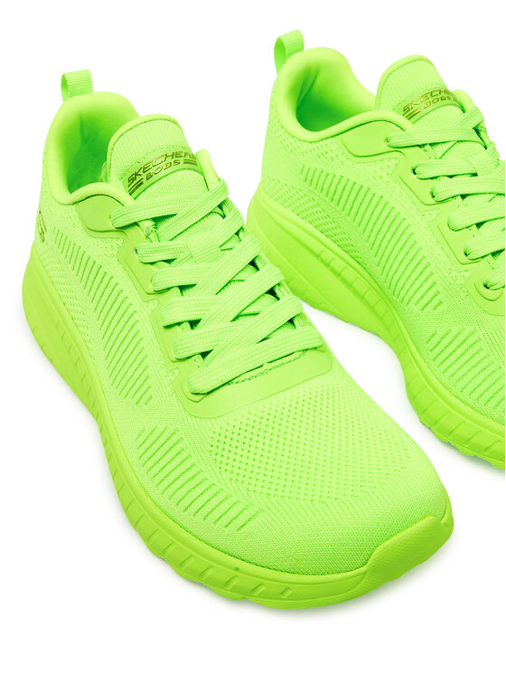 Skechers Skechers Sneakersy Bobs Squad Chaos-coo 117216/LIME Zelená
