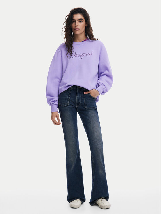 Desigual Desigual Felpa 25SWSK16 Viola Regular Fit