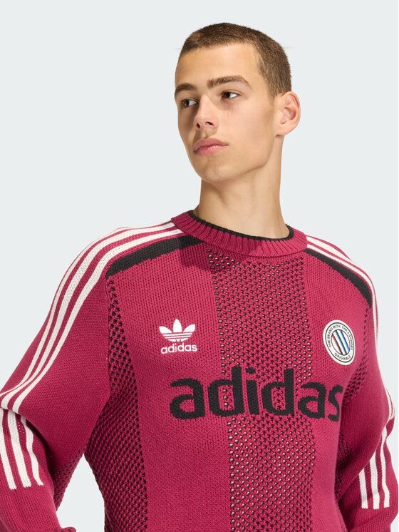 adidas adidas Longsleeve 158369 Czerwony Loose Fit